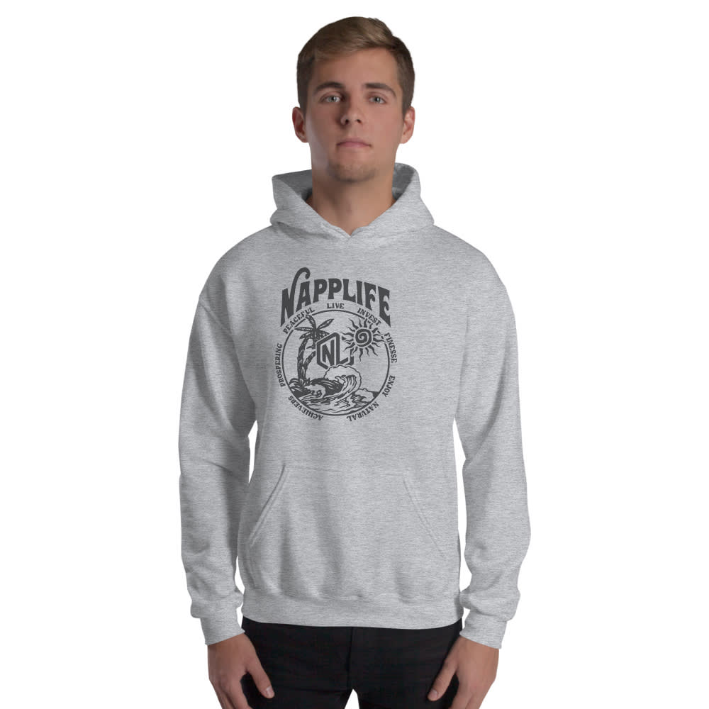 NAPPLIFE by Ja'Quez Davis Unisex Hoodie, Black Logo