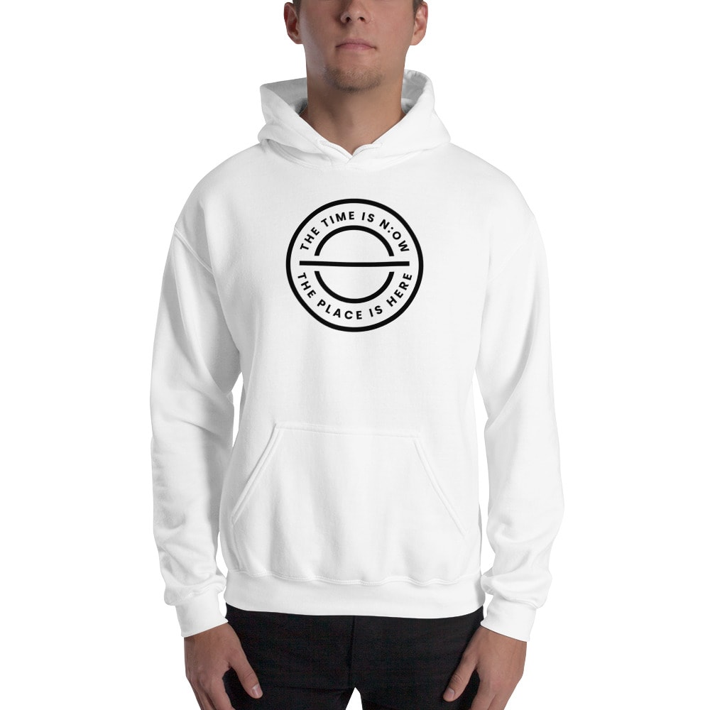 The Time Is Now by Jake Fraley Unisex Hoodie, Black Logo