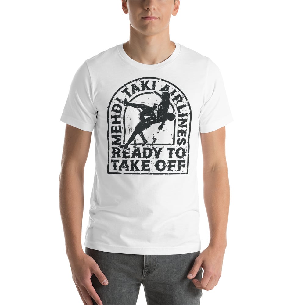 Mehdi Taki Airlines Ready To Take Off T-Shirt, Black Logo