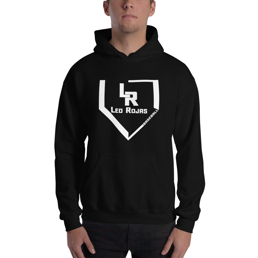 "LR Baseball" by Leo Rojas Hoodie, Light Logo