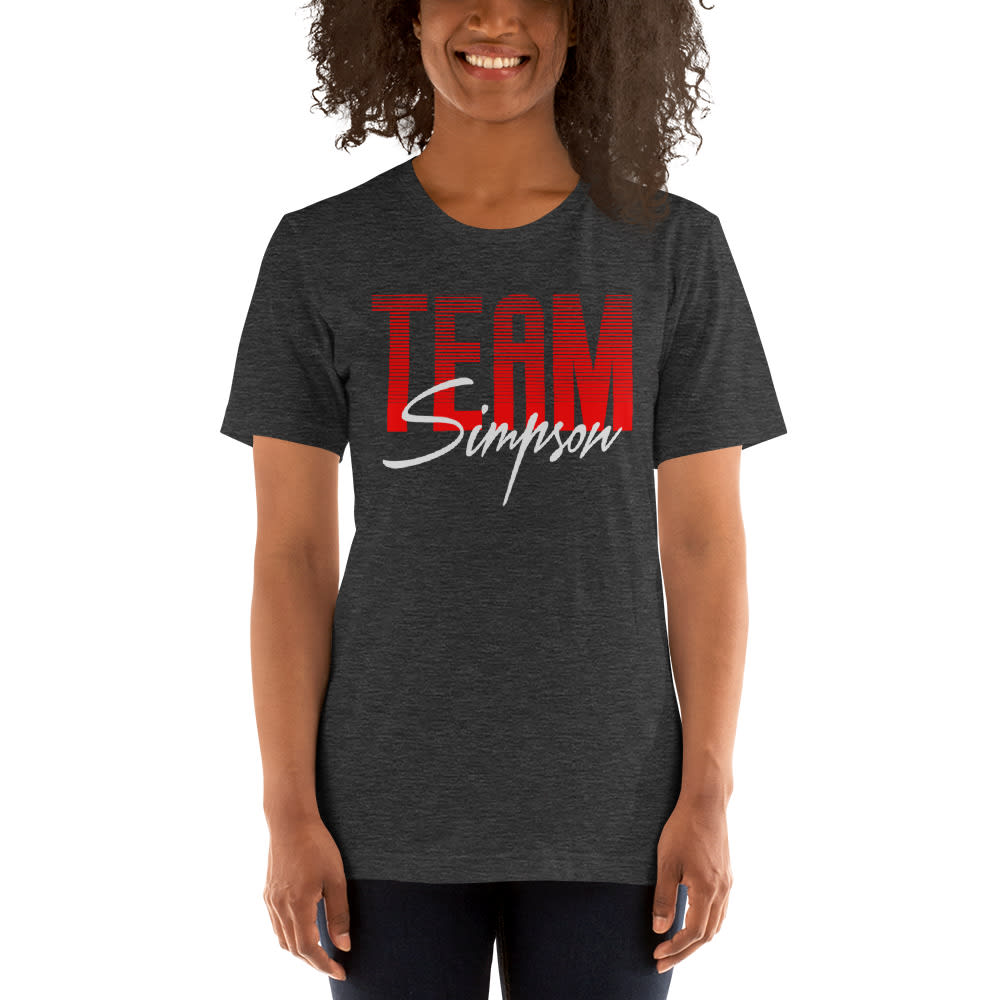 Team Simpson by Jordan Simpson Unisex T-Shirt, Light Logo