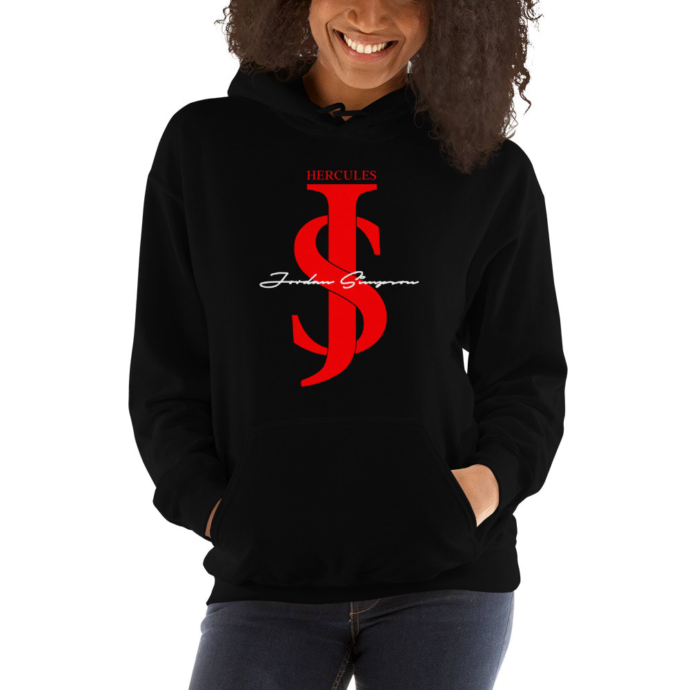 JS Hercules by Jordan Simpson Unisex Hoodie, Light Logo