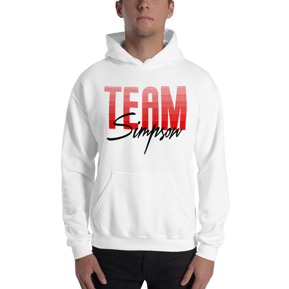 Team Simpson by Jordan Simpson Unisex Hoodie, Dark Logo