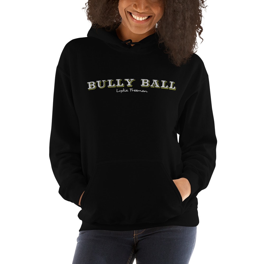 Bully Ball by Lydia Freeman Unisex Hoodie, Light Logo 