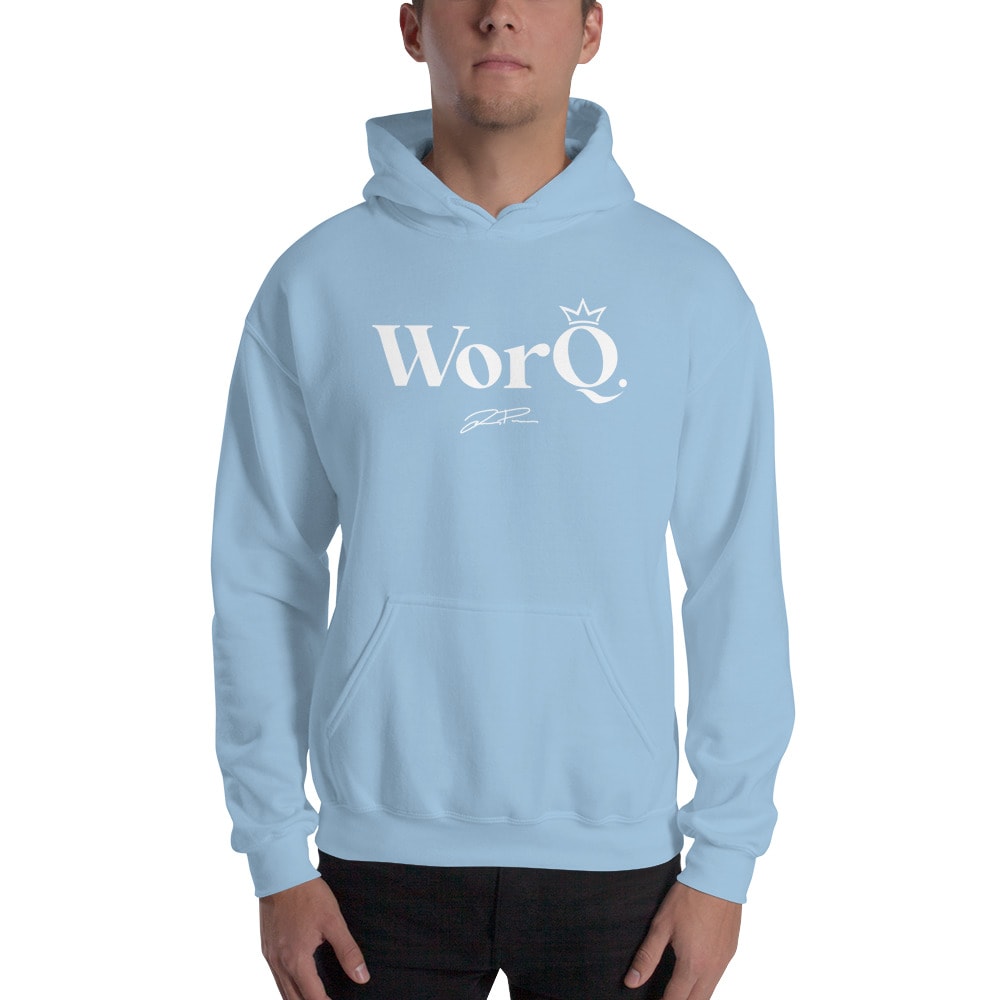 Quantay Person "WorQ." Hoodie, White Logo