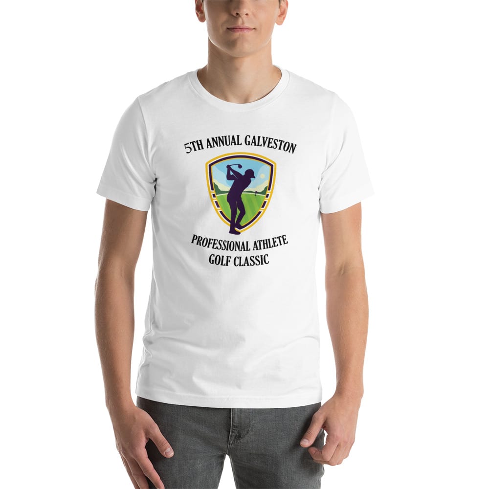 "5th Annual Galveston Professional Athlete Golf Classic" by Michael Allen Holmes Shirt Black Logo