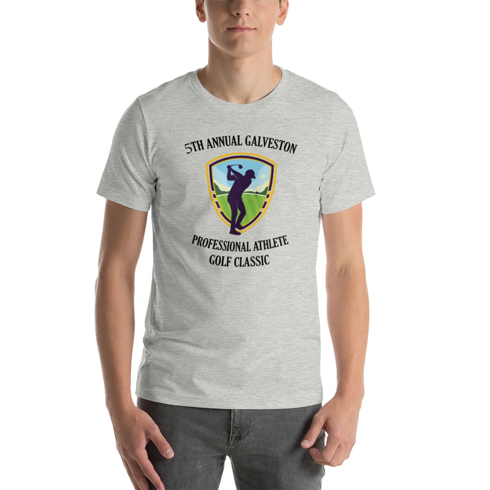 "5th Annual Galveston Professional Athlete Golf Classic" by Michael Allen Holmes Shirt Black Logo