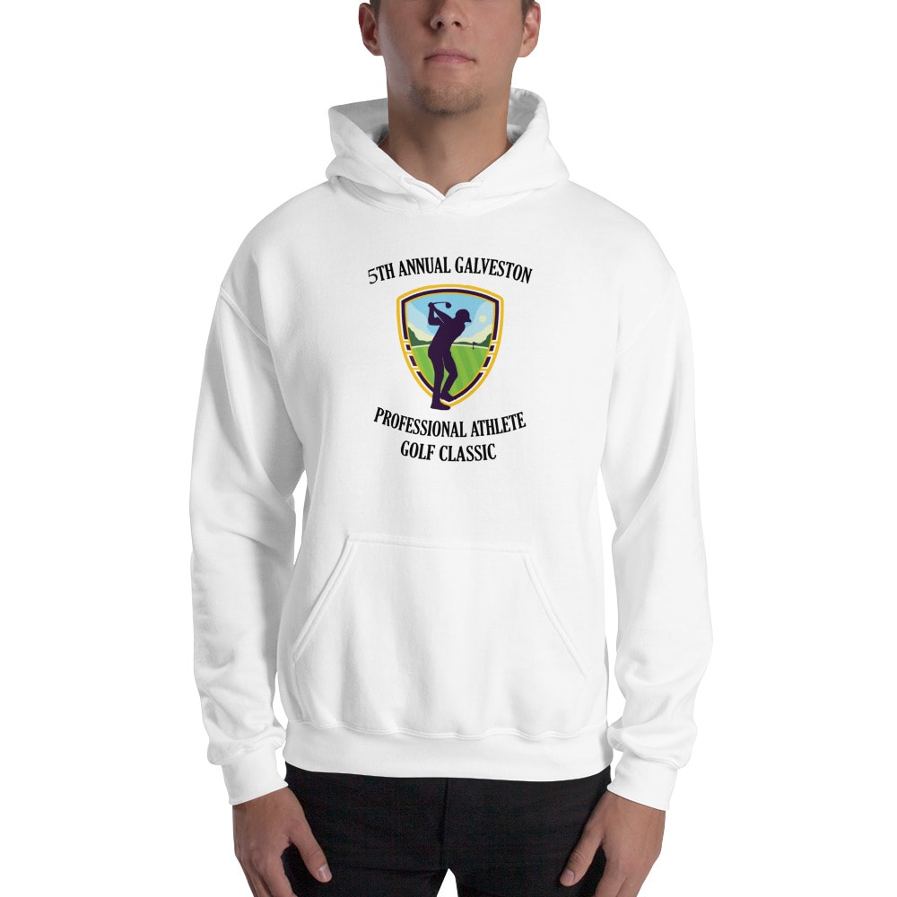 "5th Annual Galveston Professional Athlete Golf Classic" by Michael Allen Holmes Hoodie, Black Logo