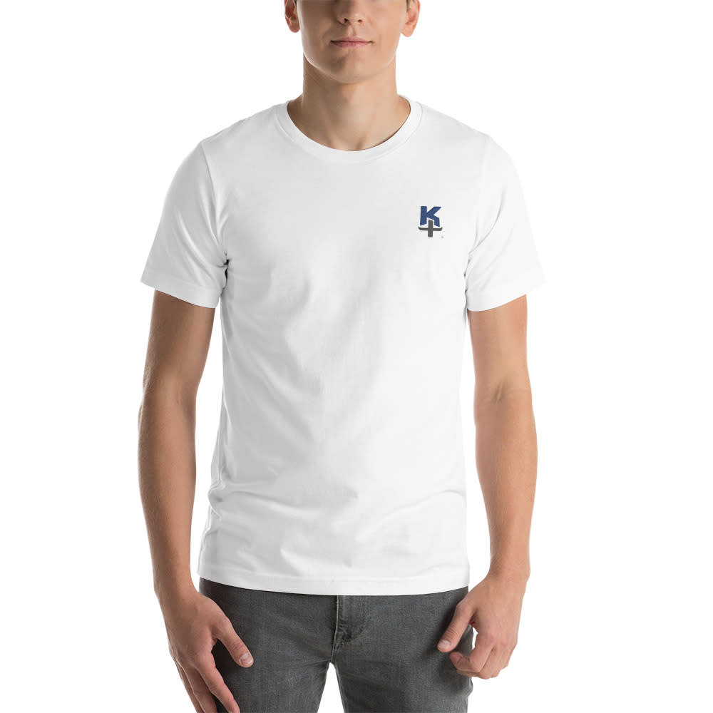  KT by Kenny Thomas Men's T-Shirt, Blue and Black Logo