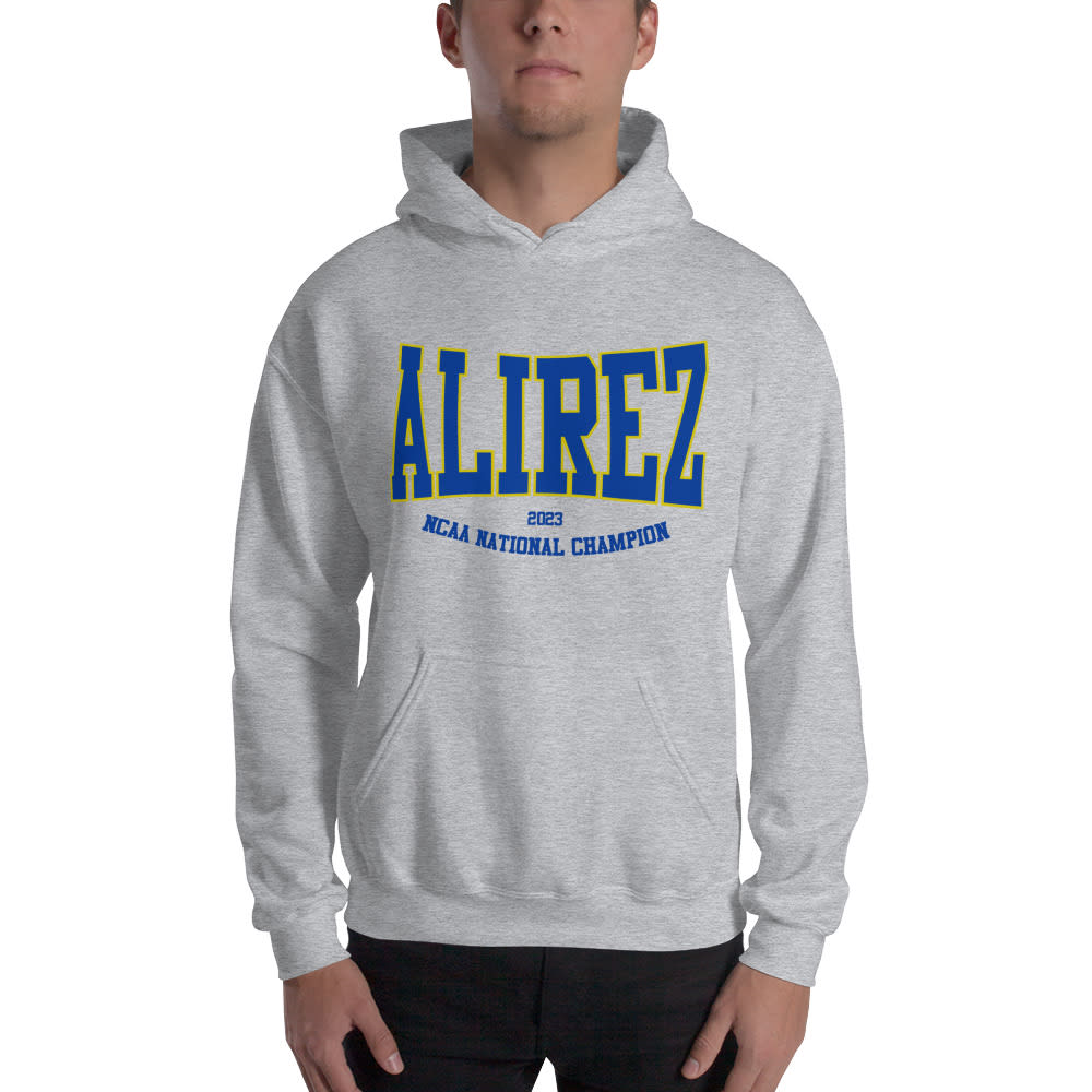 Andrew Alirez "2023 NCAA National Campion" Hoodie, Dark Logo