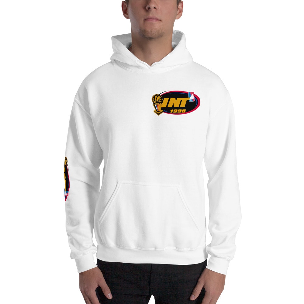 "INT 1998" by Allen Sims Unisex Hoodie , Mini Logo and Sleeve