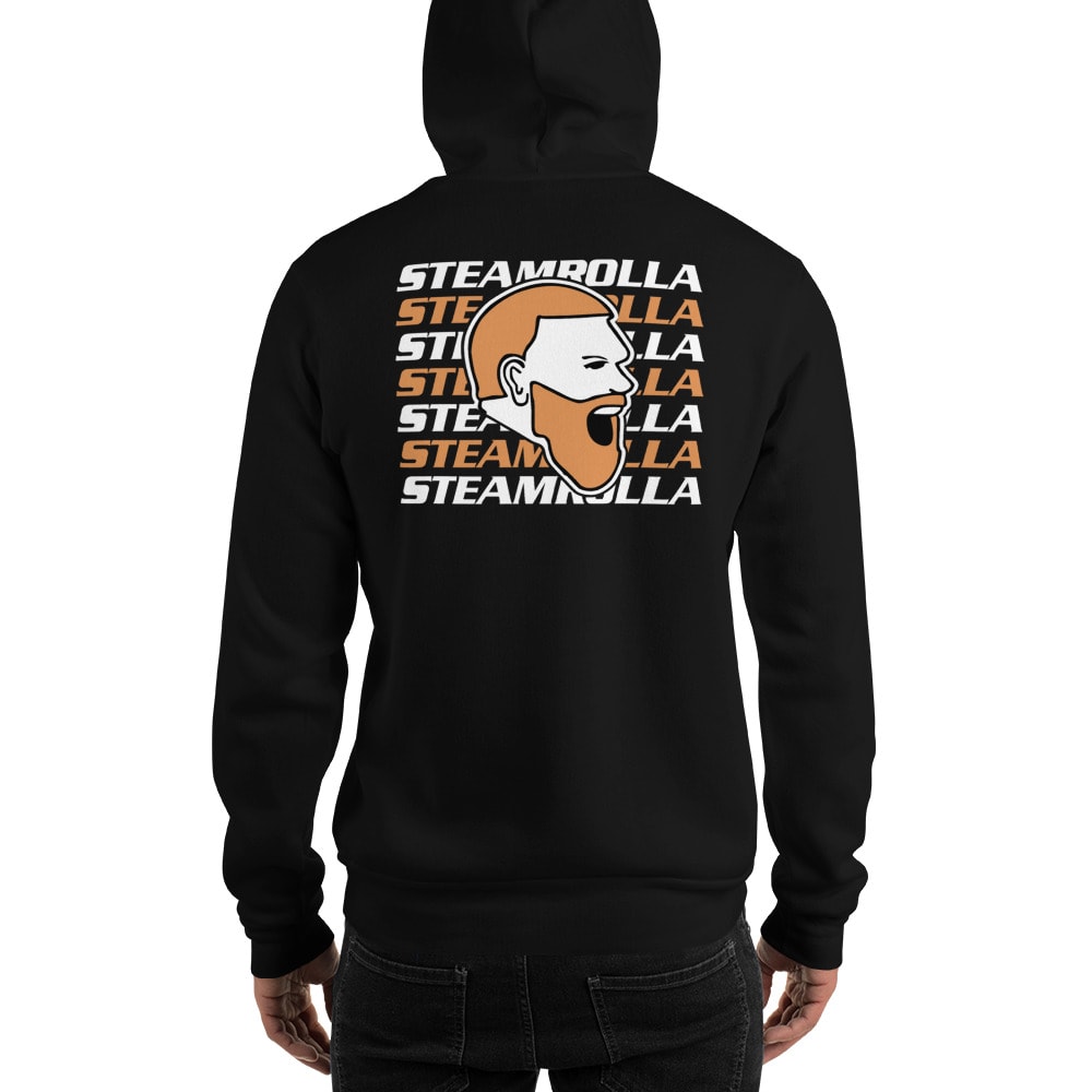 Streamrolla Frevola by Matt Frevola Unisex Hoodie,  Orange White Mini Logo