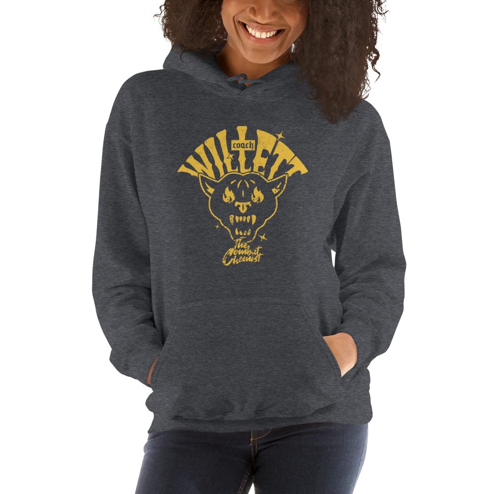 Coach Willett by Willett Boxing Coach Unisex Hoodie, Yellow Logo