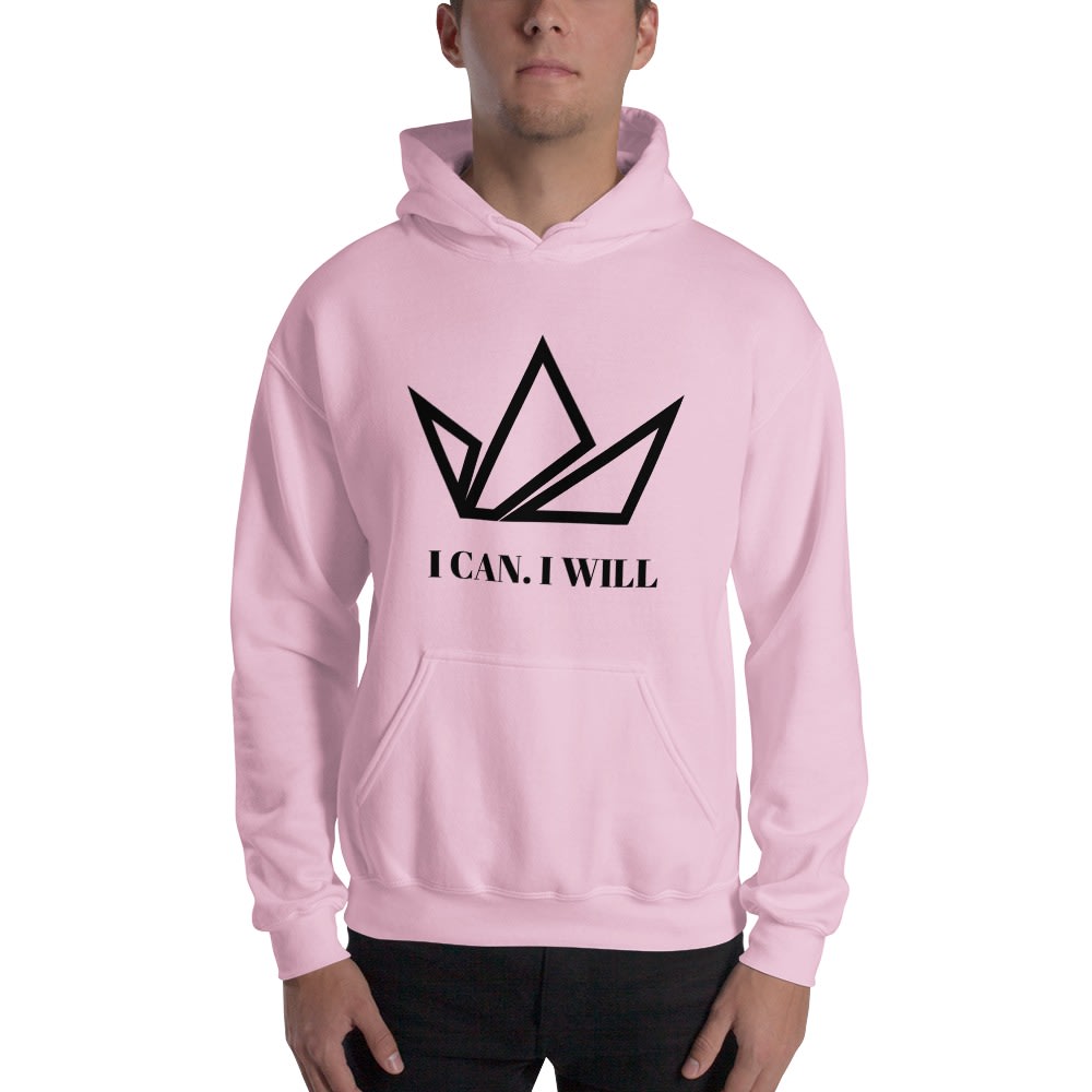 "I can I will" by Parker Nash Hoodie, Black Logo