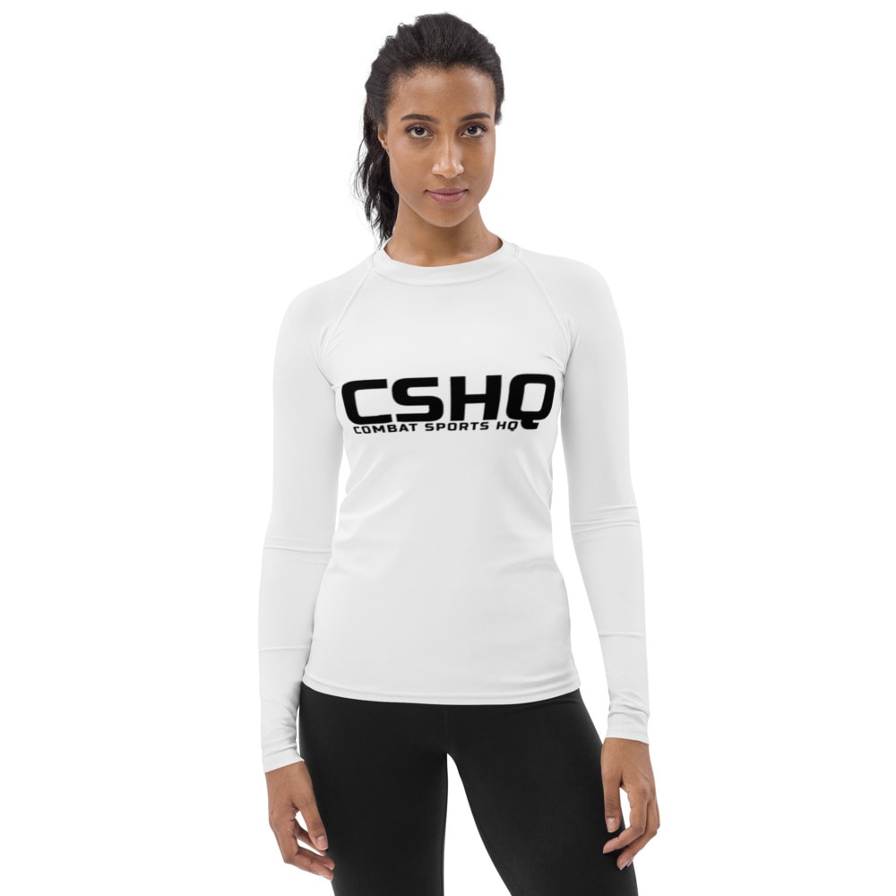 Combat Sports HQ "CSHQ" Rash Guard, Black Logo