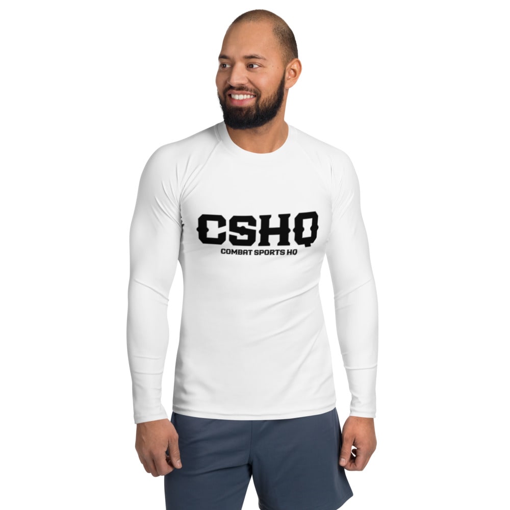 Combat Sports HQ "CSHQ" Rash Guard, Black Logo V4
