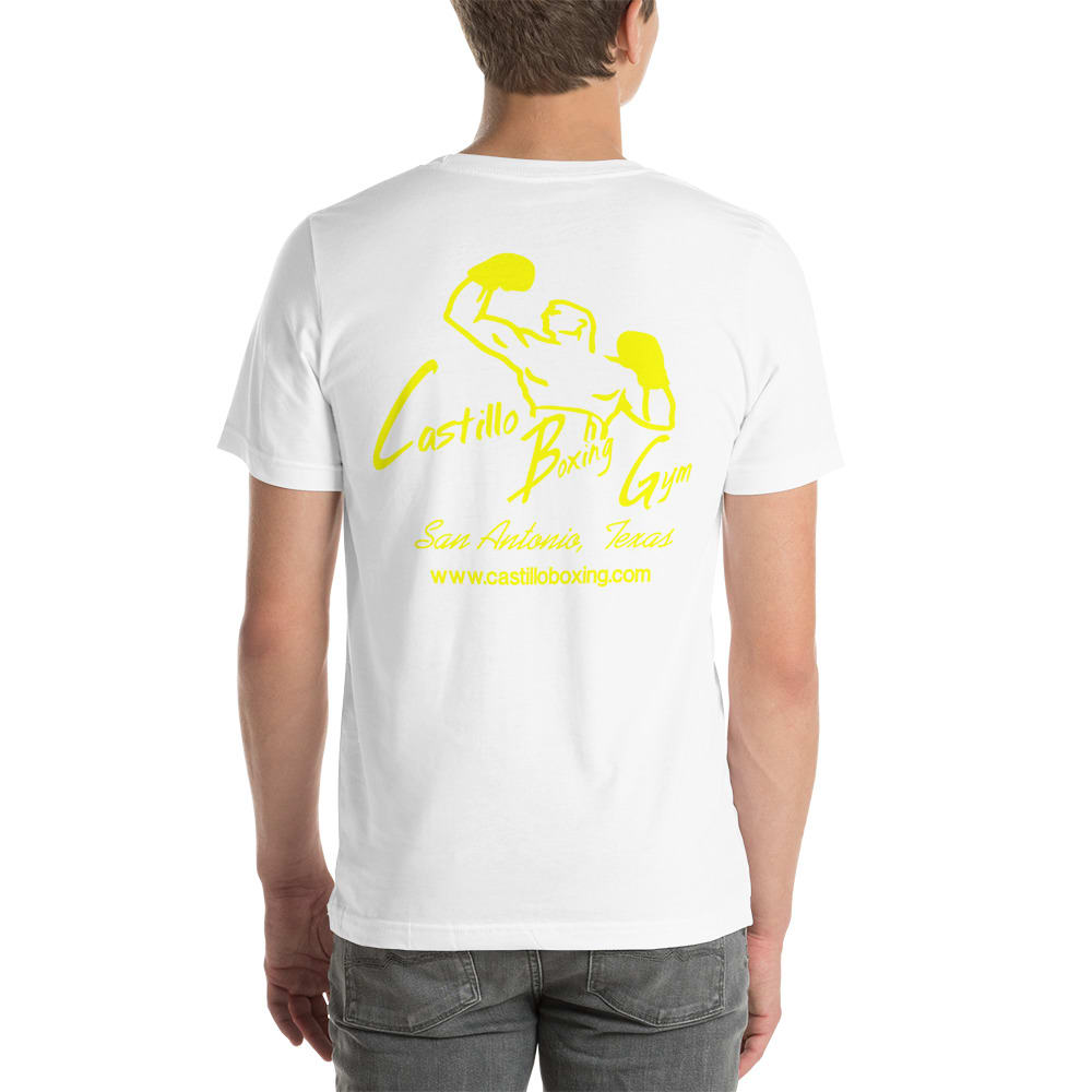Castillo Boxing Gym T-Shirt, Yellow Logo