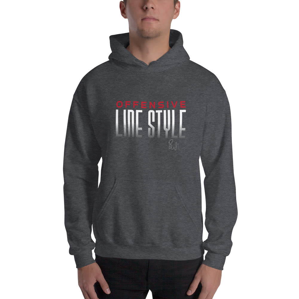 Bronson Laney’s Offensive Line Style Unisex  Hoodie, Light Logo