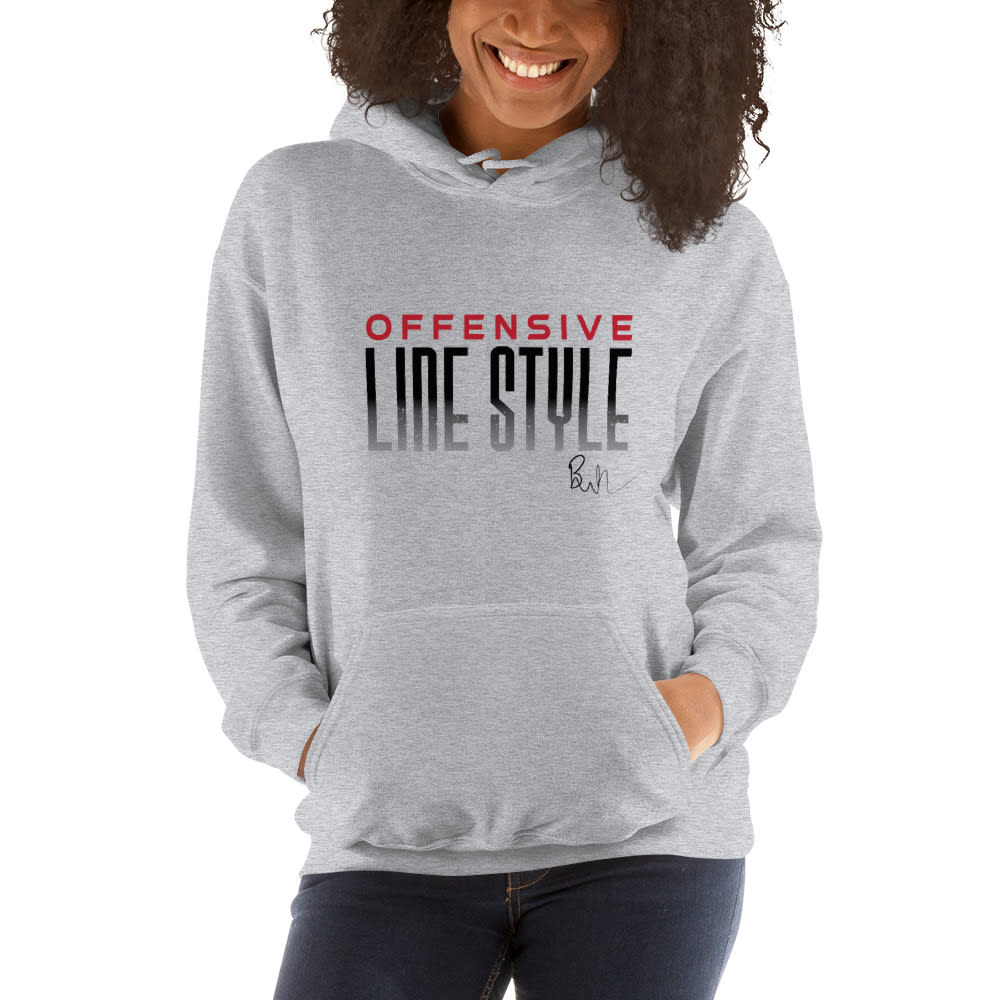 Bronson Laney’s Offensive Line Style Unisex Hoodie, Dark Logo