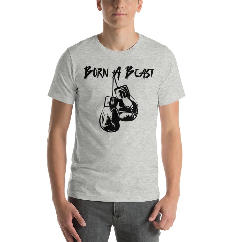 Born A Beast Raised A Dawg by Kendo Castaneda T-Shirt, Black Logo