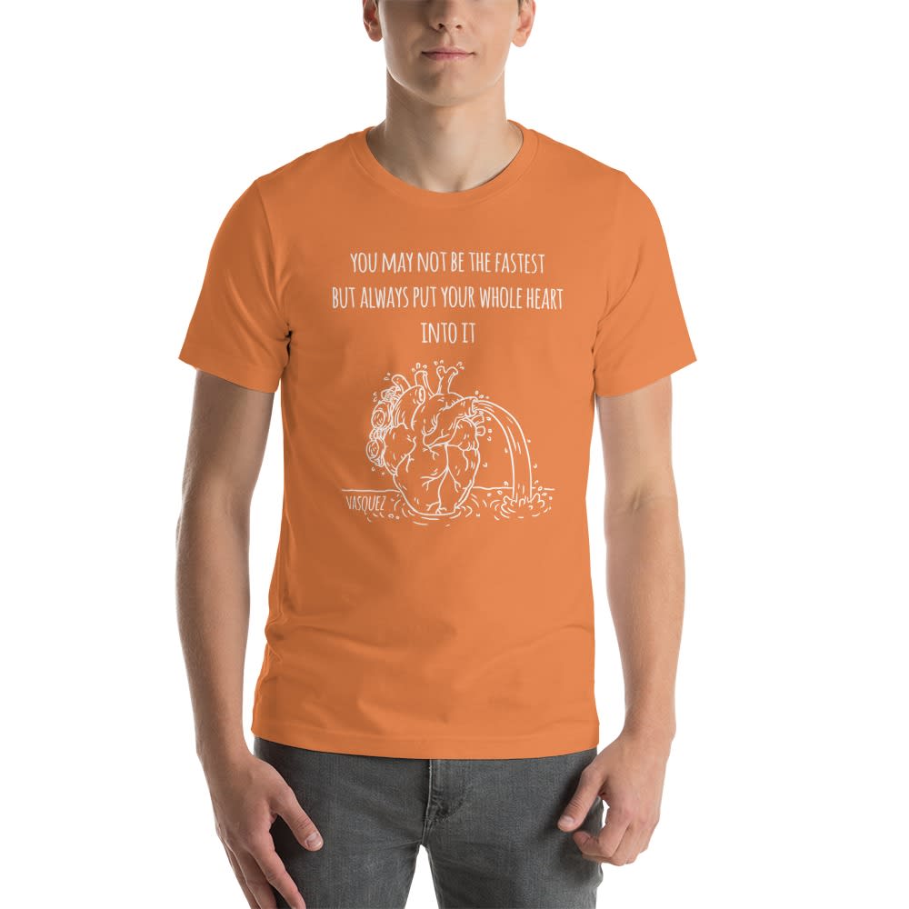 Heart of a Swimmer by Miguel Vásquez, T-Shirt White Logo