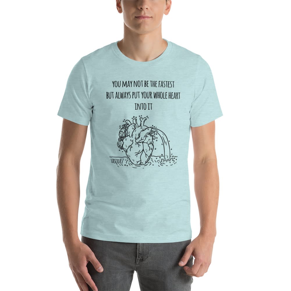 Heart of a Swimmer by Miguel Vásquez, T-Shirt Black Logo