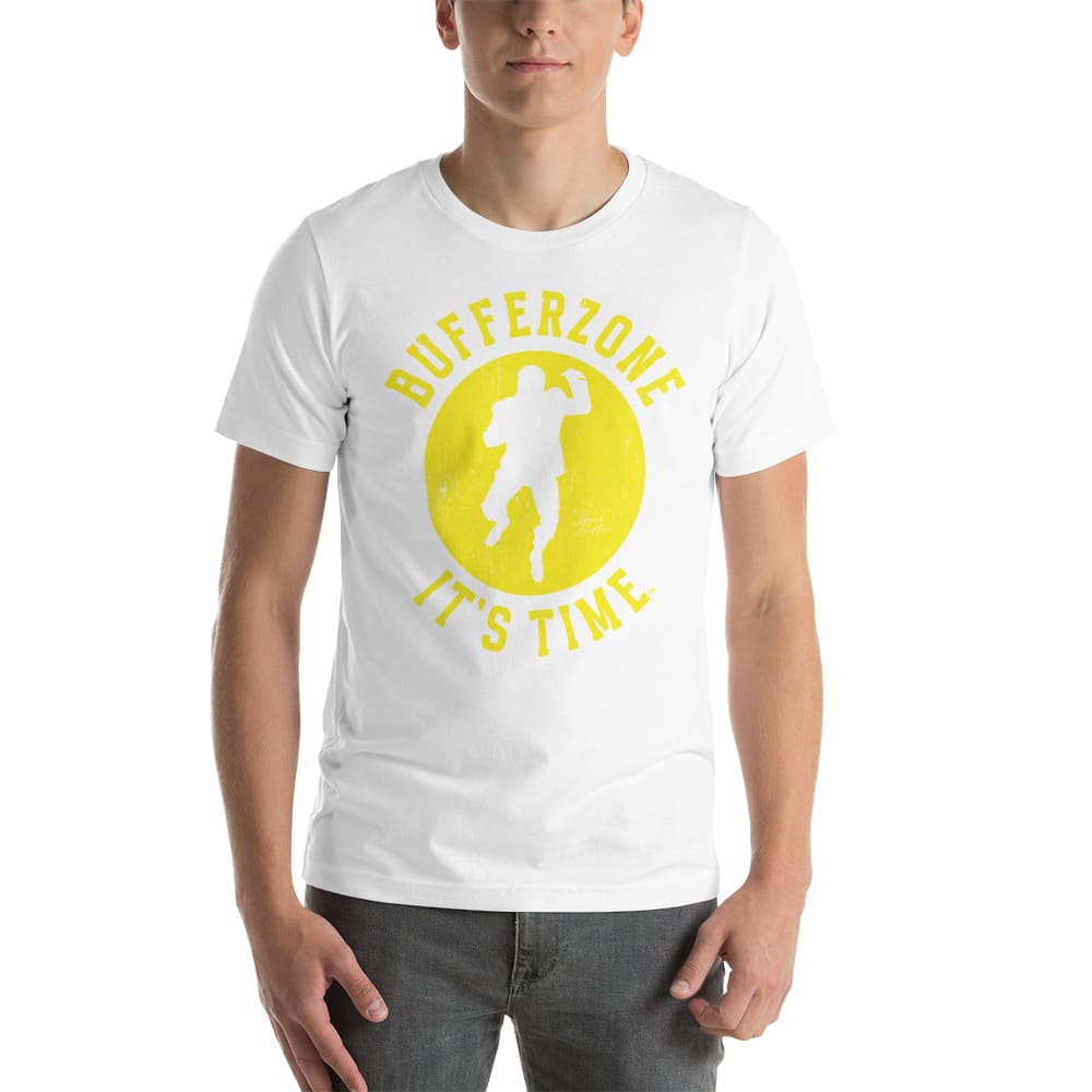 BufferZone by Bruce Buffer Unisex T-Shirt, Yellow Logo