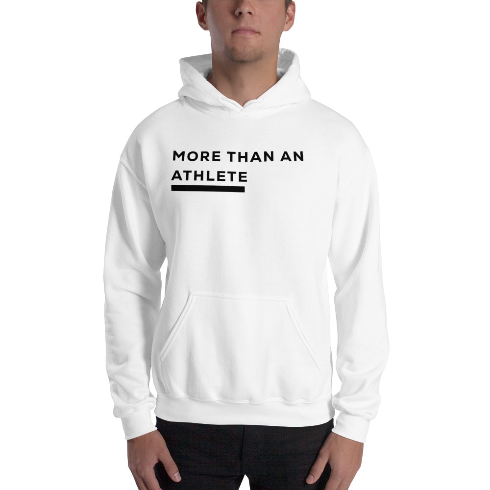 More Than An Athletes by Martin Vorster Unisex Hoodie, Black Logo