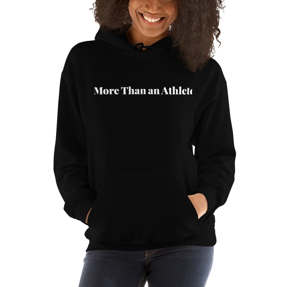 More Than An Athletes II by Martin Vorster Unisex Hoodie, White Logo