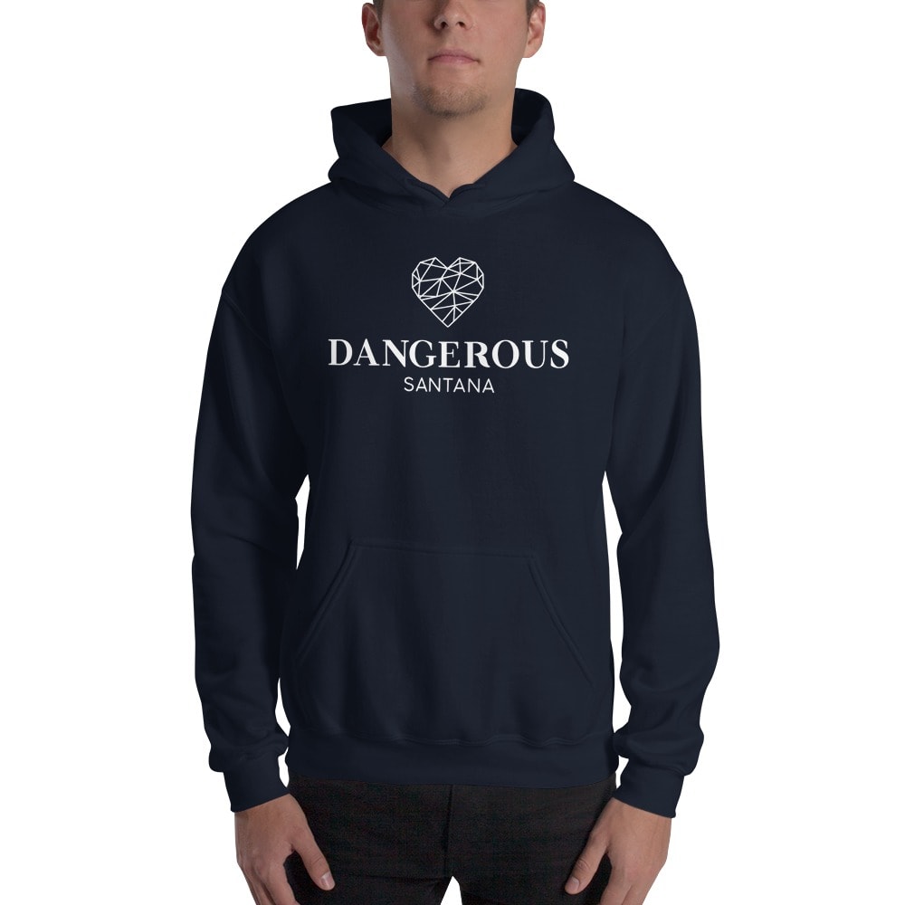 Dangerous Heart by Yan Santana Hoodie, White Logo
