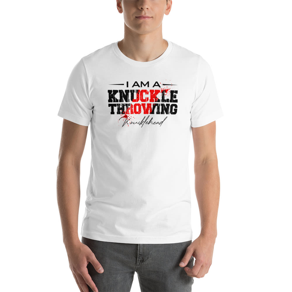 Knucklehead   by Chevvy Bridges Unisex T-Shirt, Dark Logo