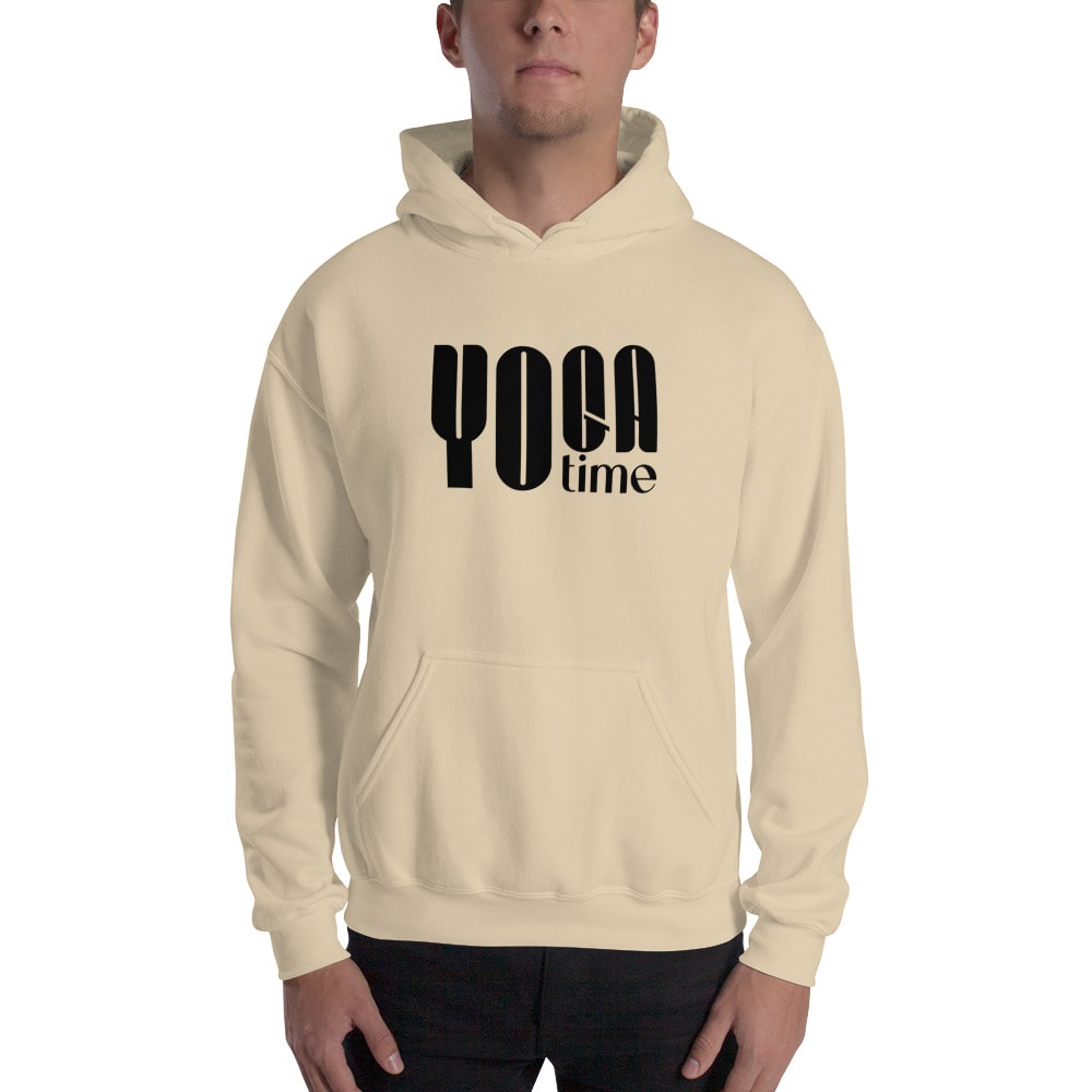 Yoga Time II by Sanela Osmanovic Unisex Hoodie, Dark Logo