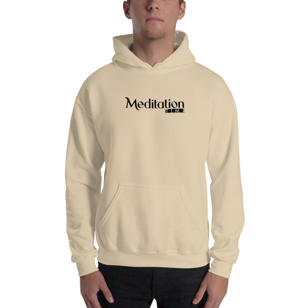 Meditation Time by Sanela Osmanovic Unisex Hoodie, Dark Logo
