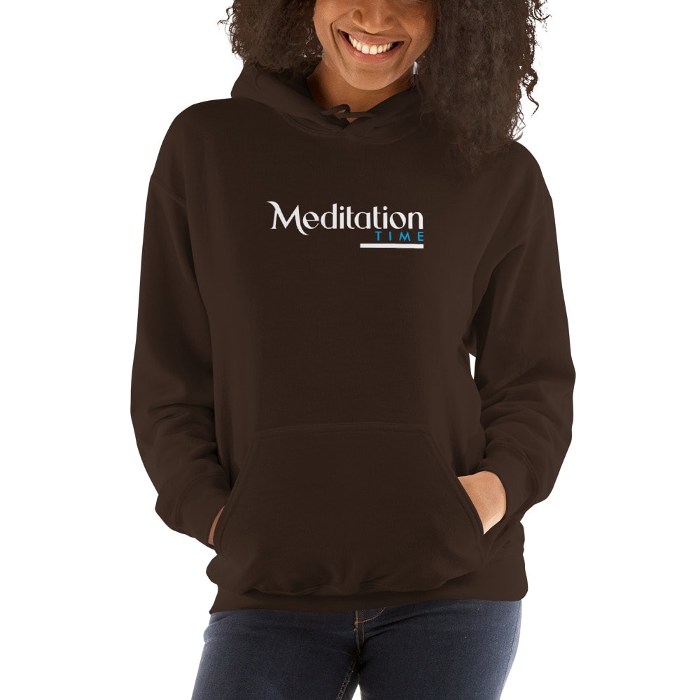 Meditation Time by Sanela Osmanovic Unisex Hoodie, Light Logo