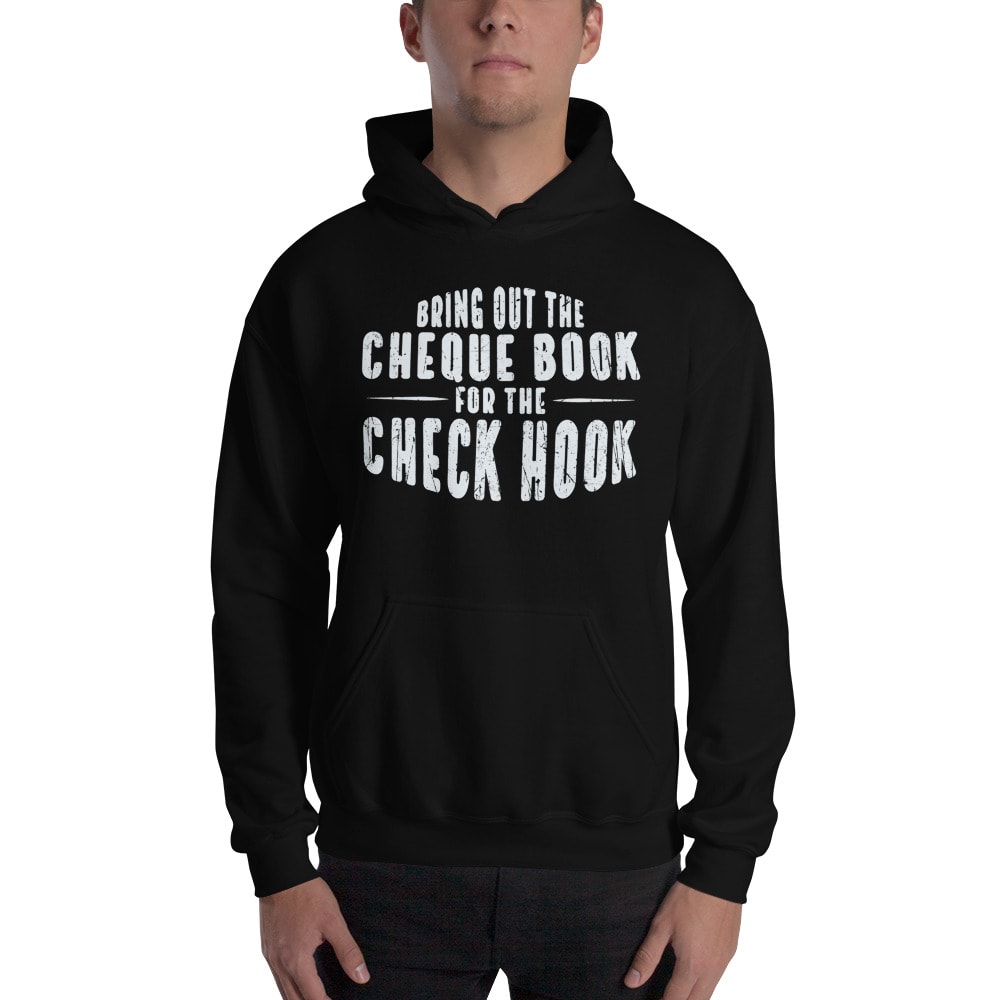Carlos Ulberg "Bring Out the Cheque Book for the Check Hook" Unisex Hoodie, Light Logo