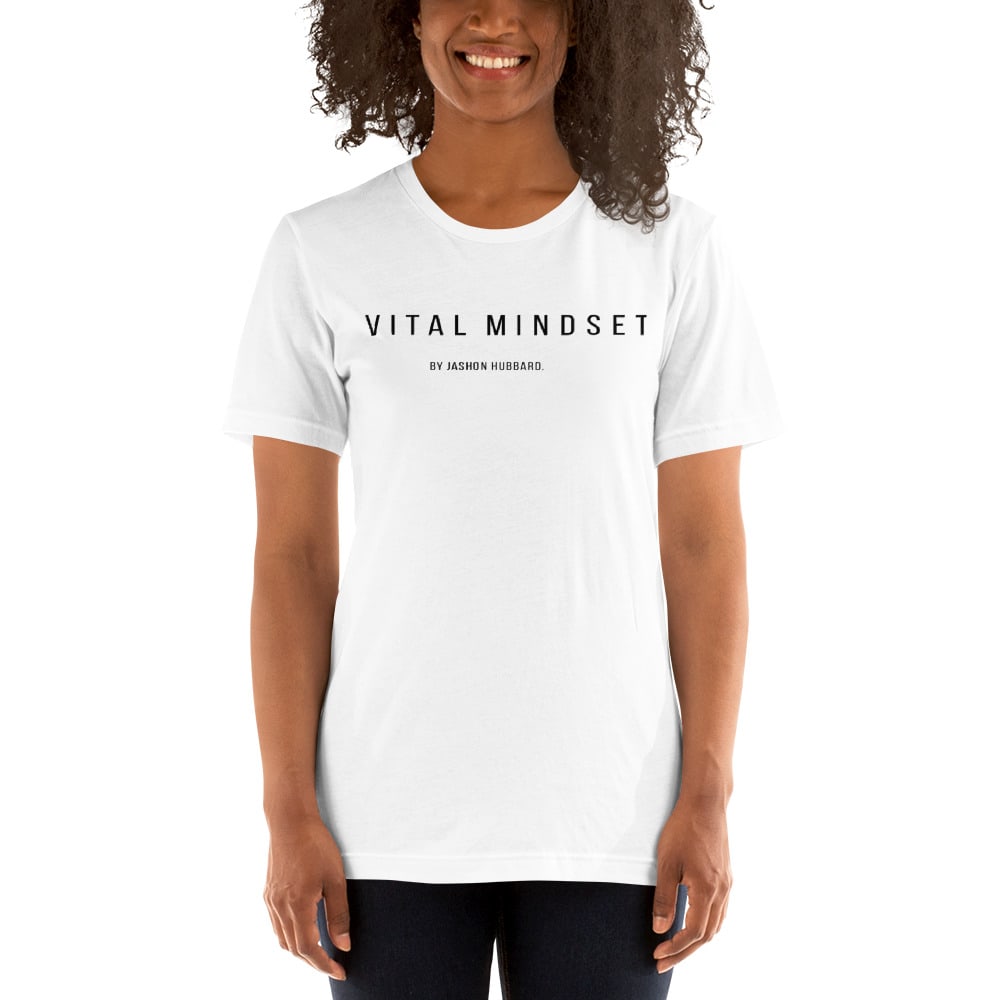 Vital Mindset by Jashon Hubbard Unisex T-Shirt, Black Logo