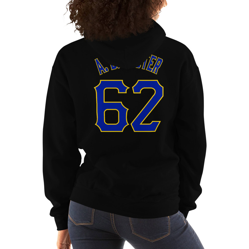 Anthony D. Laster Blue and Gold No.62 Women's Hoodie