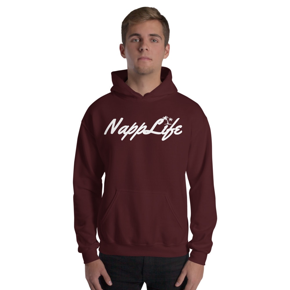 "NappLife" by Ja’Quez Davis Hoodie, White Logo