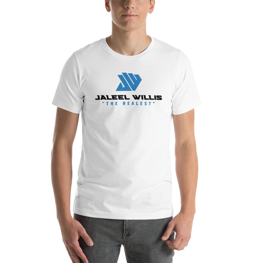 The Realest by Jaleel Willis T-shirt, Blue Logo