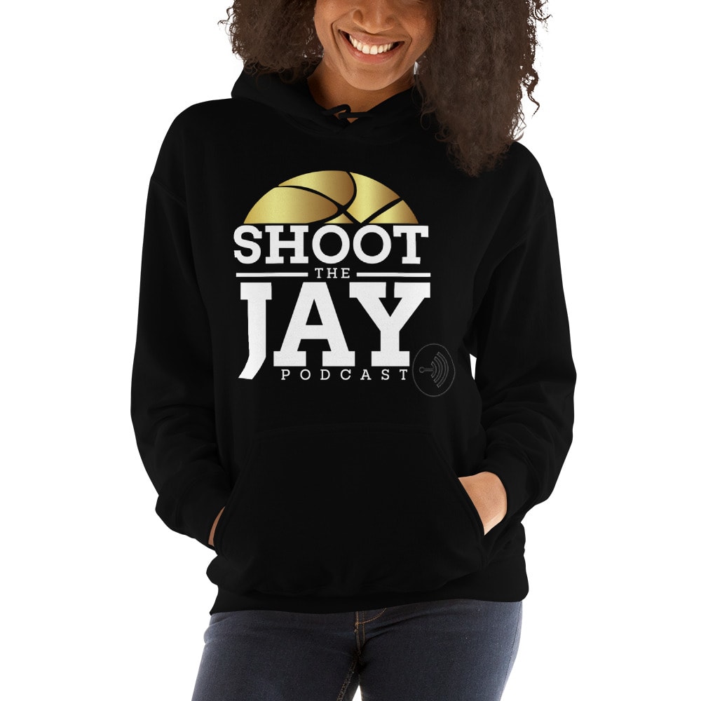 Shoot the Jay Podcast Unisex Hoodie, Light Logo