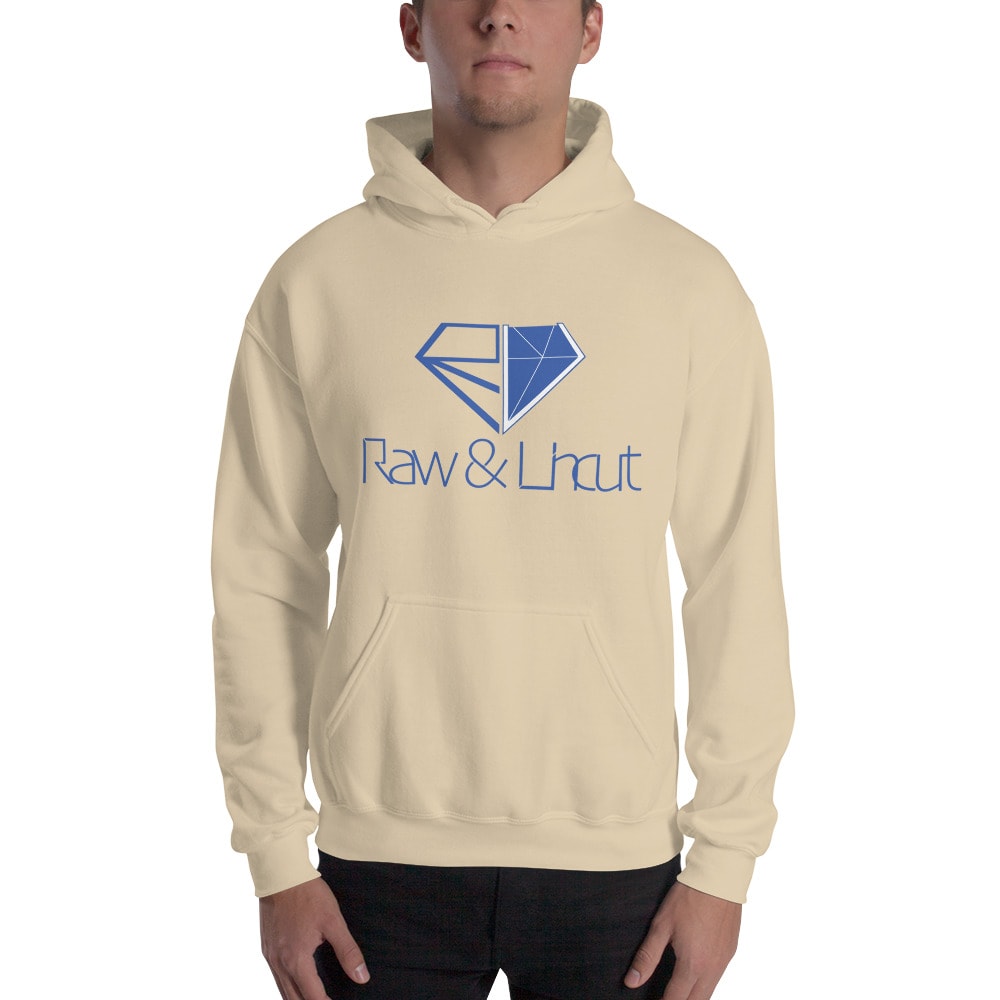 Raw & Uncut Hoodie Blue Logo