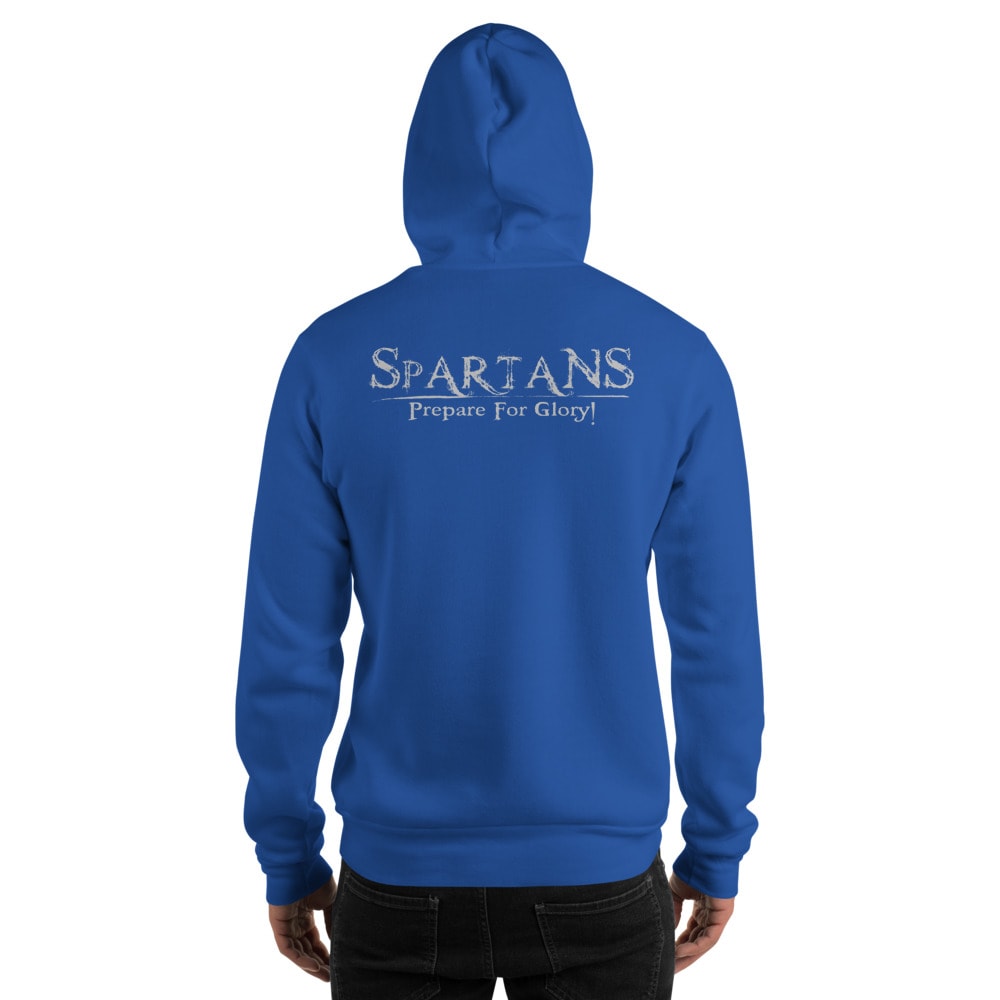 Spartans Prepare For Glory, Hoodie, Light Logo