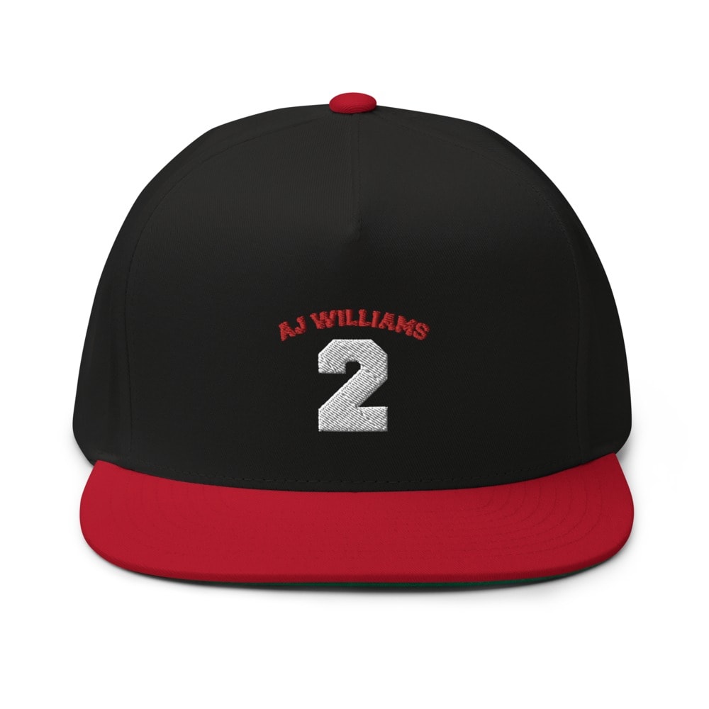 AJ Williams Hat , Red and White Logo