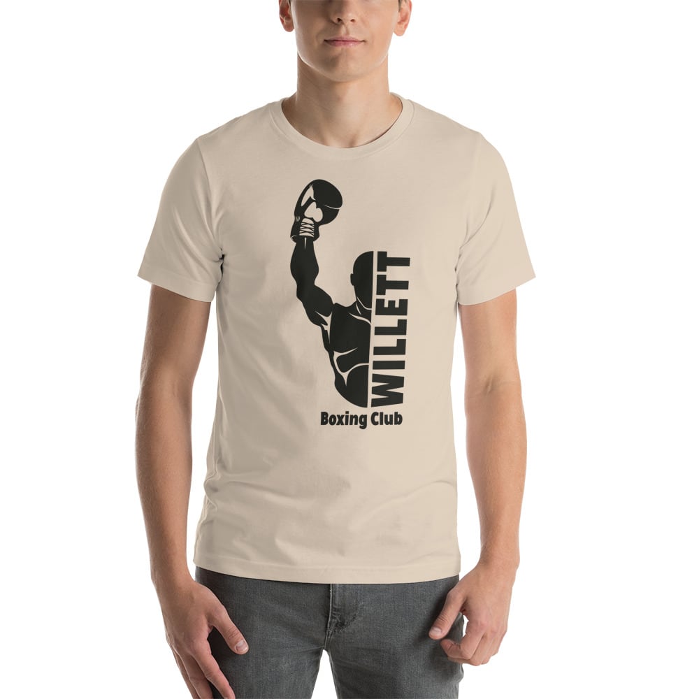 Willett Boxing Club Retro T-Shirt , Black Logo