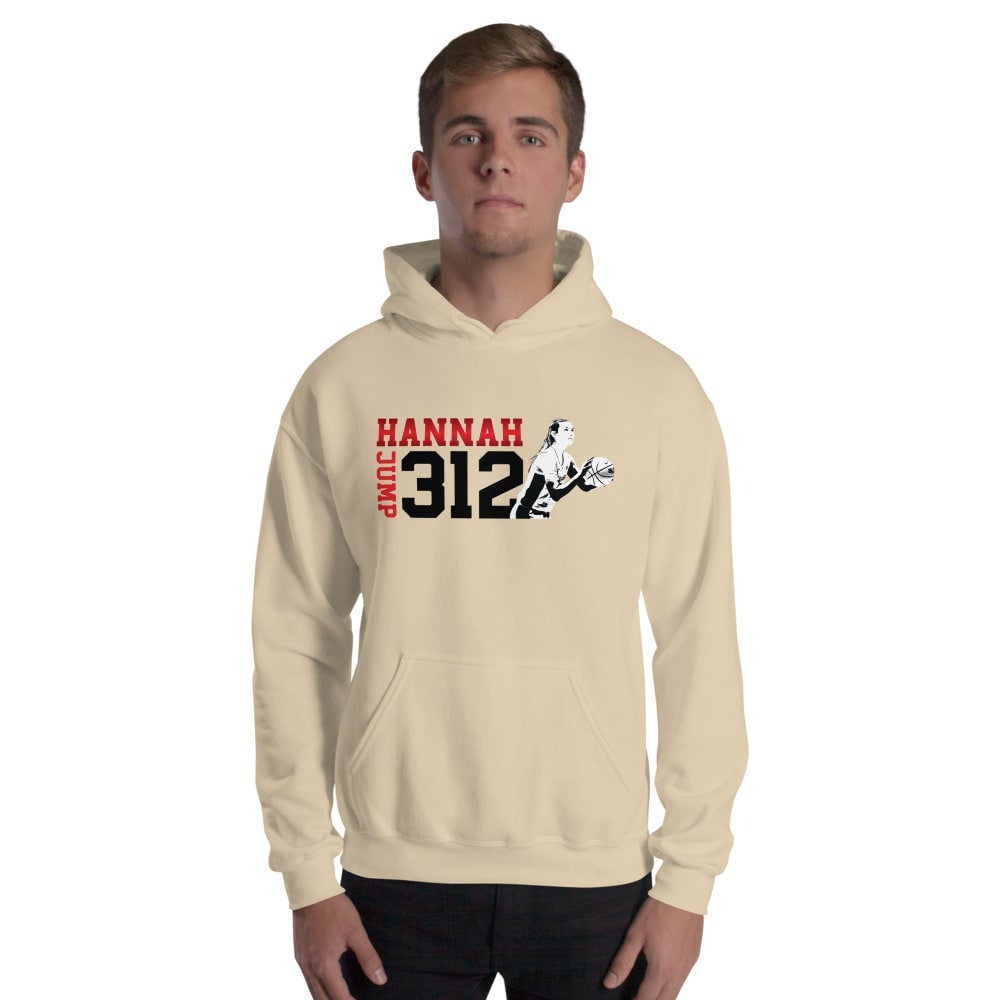 312 Hannah Jump Unisex Hoodie, Dark Logo