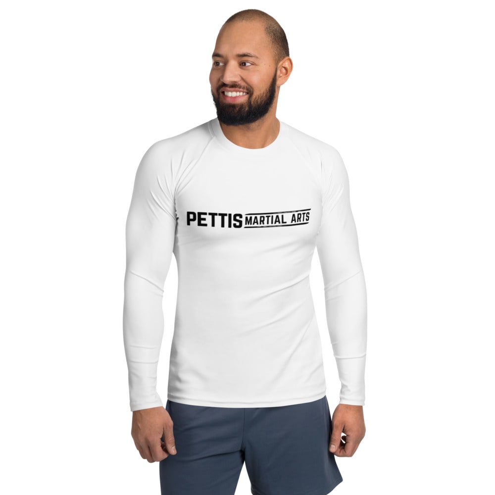 Pettis Martial Arts Gym Compression Fit, All Black Logo