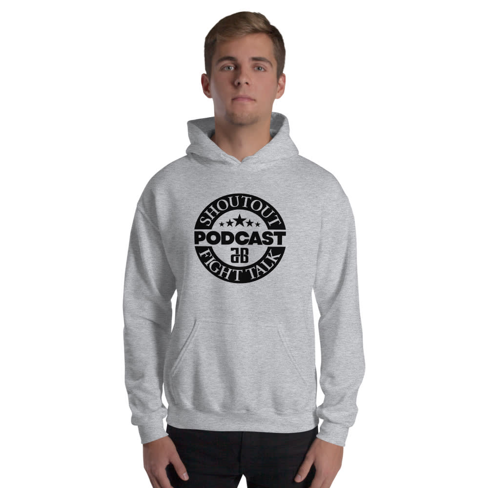 ShoutOut podcast! Unisex Hoodie , Black Logo