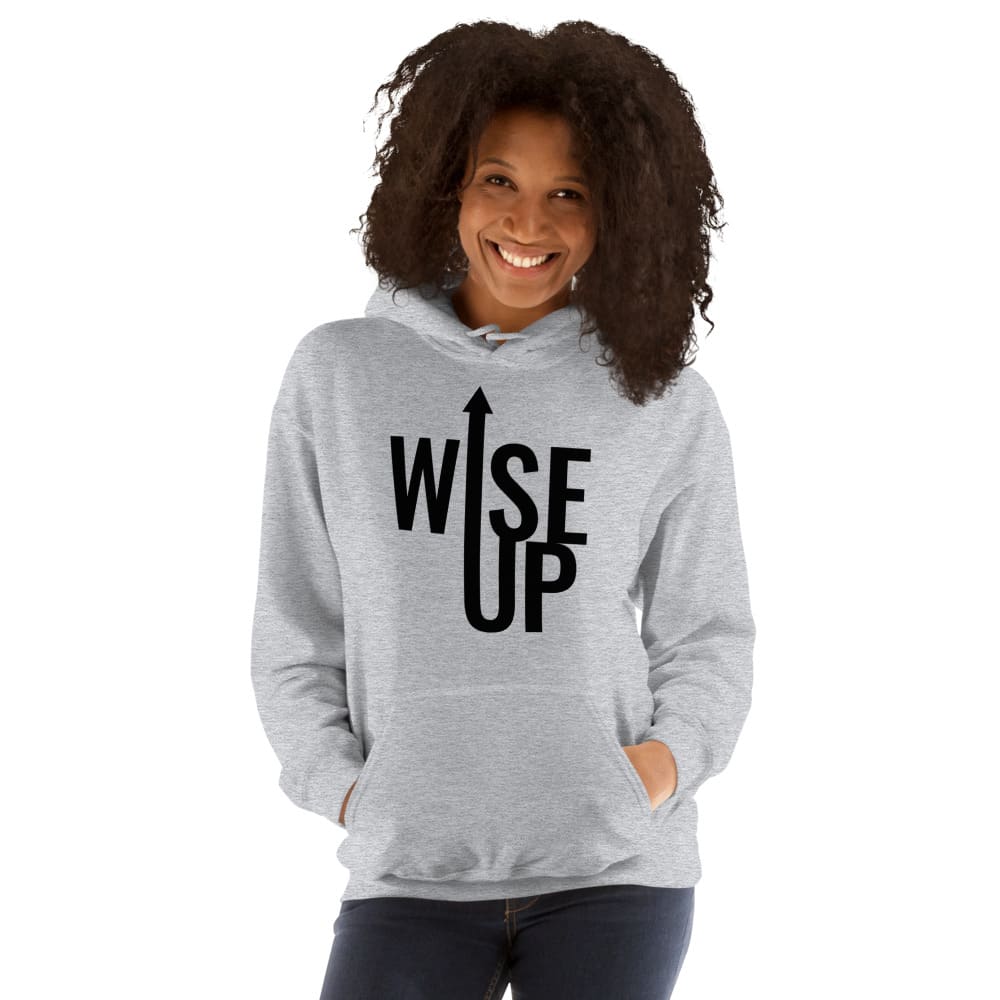  Wise Up by Deatrich Wise Jr Unisex Hoodie, Black Logo