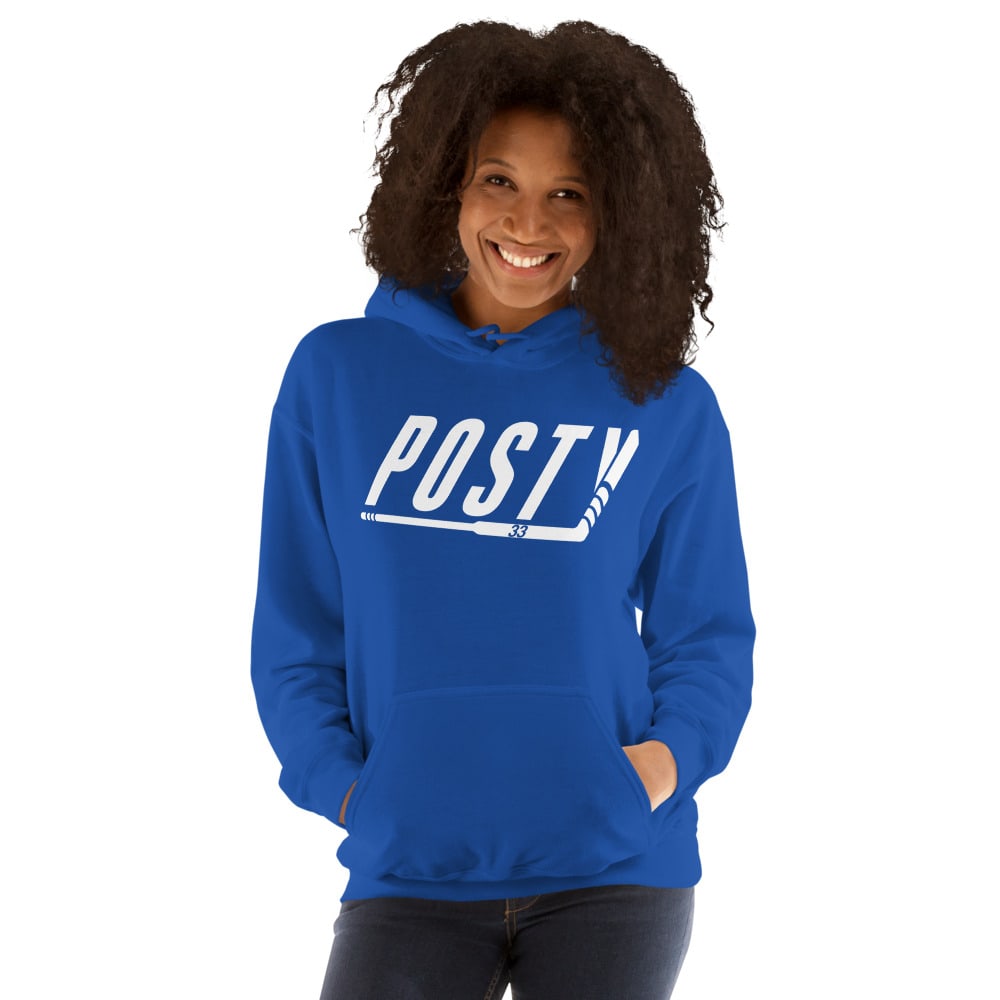  "Classic Posty" Unisex Hoodie, White Logo