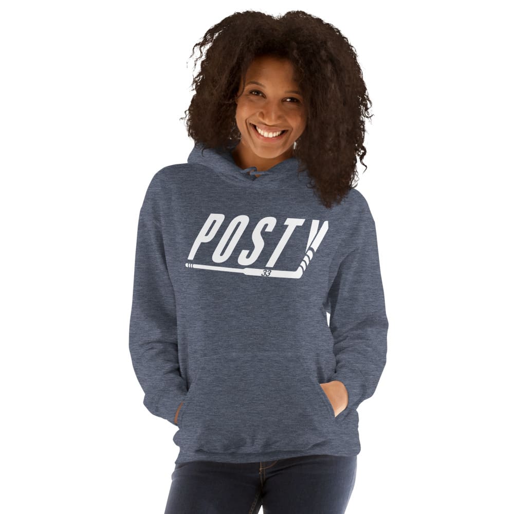  "Classic Posty" Unisex Hoodie, White Logo